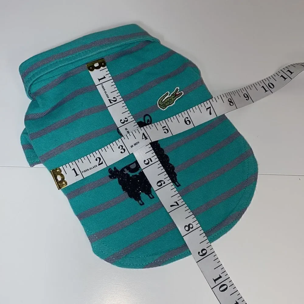 Preppy Striped Alligator Polo Shirt